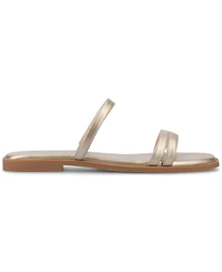 Journee Collection Women's Brisa Multi Strap Slip On Flat Sandals