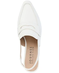 Journee Collection Women's Amory Tailored Kitten Heel Slingback Pumps