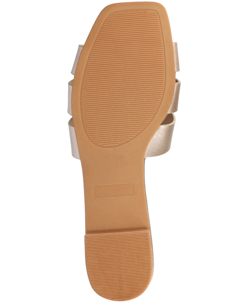 Journee Collection Women's Arrina Slip On Flat Sandals