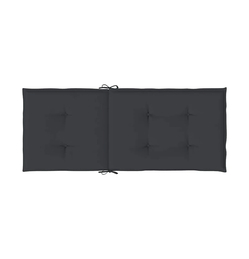 vidaXL Garden Highback Chair Cushions pcs 47.2"x19.7"x1.2" Fabric
