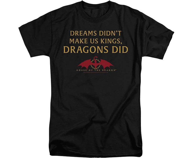 House Of The Dragon Big & Tall Not Dreams Short Sleeve Adult Tee / T-Shirt