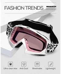 Batfox Dirt Bike Atv Goggles Motorcycle Gear Riding Motocross Dirtbike 4-Wheeler Mx Dh Accessories Glasses for Men Women Youth UV400 Protectio