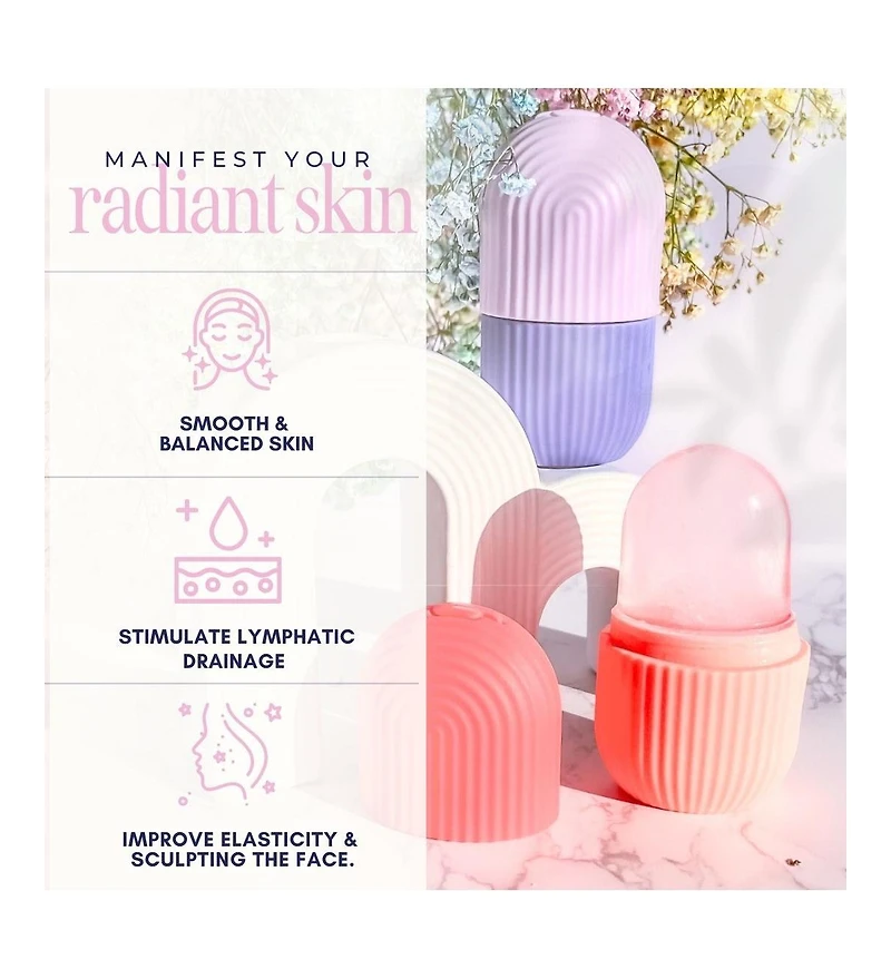 Skin Mantra Ice Roller – Reusable Silicone Face Roller