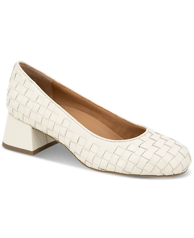 Gentle Souls Women's Lancinen Woven Block-Heel Pumps