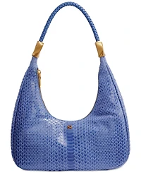 Donna Karan New York Quogue Skipper Snake Small Leather Shoulder Bag