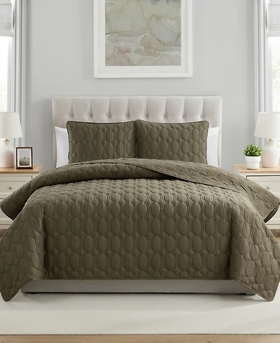 Vcny Home Circles Pinsonic 3-Pc. Quilt Set, King