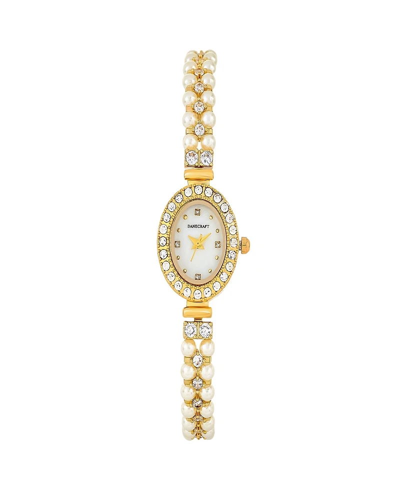 Danecraft Women's 18K Fine Gold-Plated Analog Watch