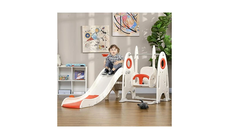 Kids Swing and Slide Set – Outdoor Playset with Swing, Slide, and Climbing Features for Active Play