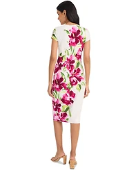 Maggy London Women's Short-Sleeve Midi Dress