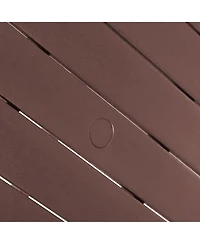 Low Outdoor Hdpe Square Patio Coffee Table