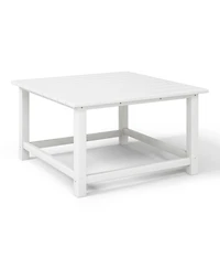Low Outdoor Hdpe Square Patio Coffee Table