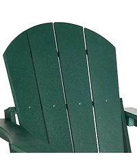 5-Piece Hdpe Adirondack Chair Outdoor Patio Square Table Conversation Set