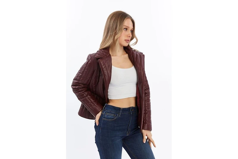 Furniq Uk Women's Leather Jacket