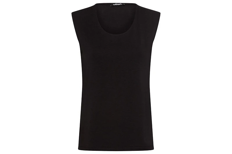 Olsen Women's Round Neck Sleeveless Shell