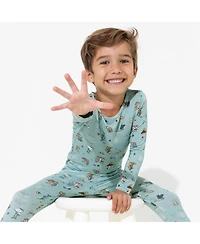 Bellabu Bear Kids Unisex Kids Mushroom Cycle Set of 2 Piece Pajamas