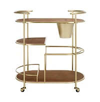 Alora 2 Tier Bar Cart W Bucket