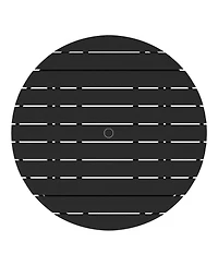 Low Outdoor Hdpe Round Patio Coffee Table