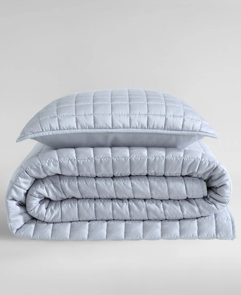 Calvin Klein Tencel Solid Reversible 3-Pc. Quilt Set