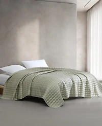 Closeout! Calvin Klein Tencel Solid Reversible 3-Pc. Quilt Set
