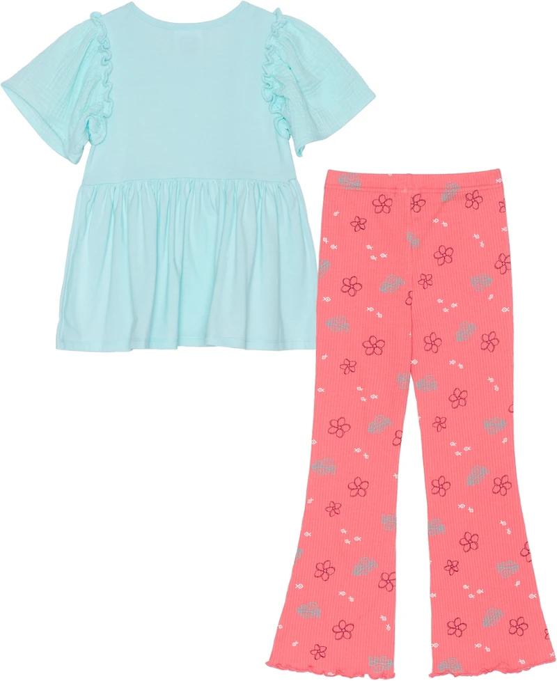 Disney Toddler and Little Girls 2-piece Moana Born To Voyage Short Sleeve Top Legging Set
