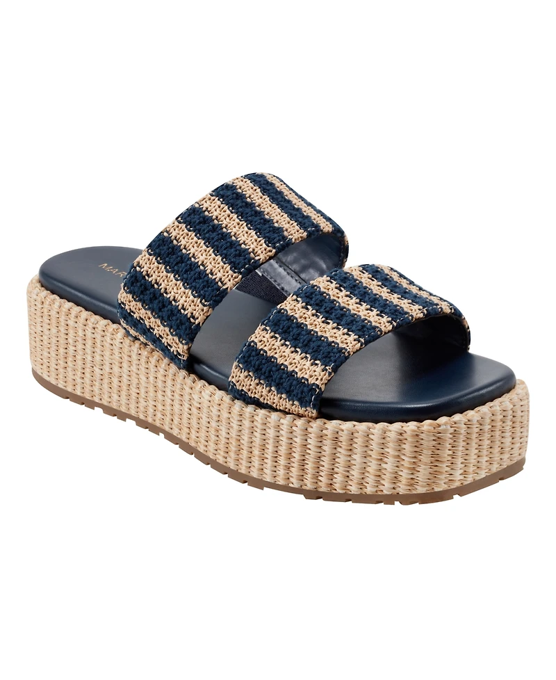 Marc Fisher Women's Pelma Double Band Flatform Sandals