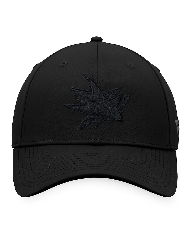 Fanatics Men's Black San Jose Sharks Authentic Pro Road Snapback Hat