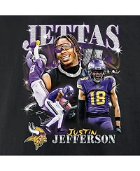 Fanatics Men's Justin Jefferson Black Minnesota Vikings Notorious Player Graphic T-Shirt