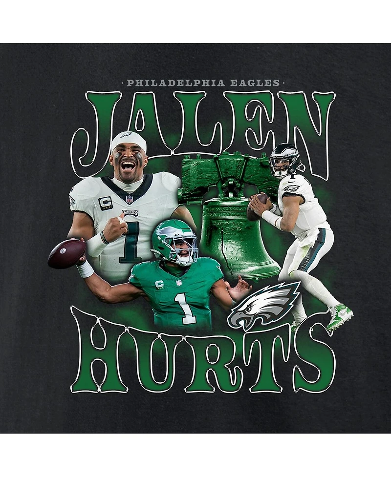 Fanatics Men's Jalen Hurts Black Philadelphia Eagles Notorious Player Graphic T-Shirt