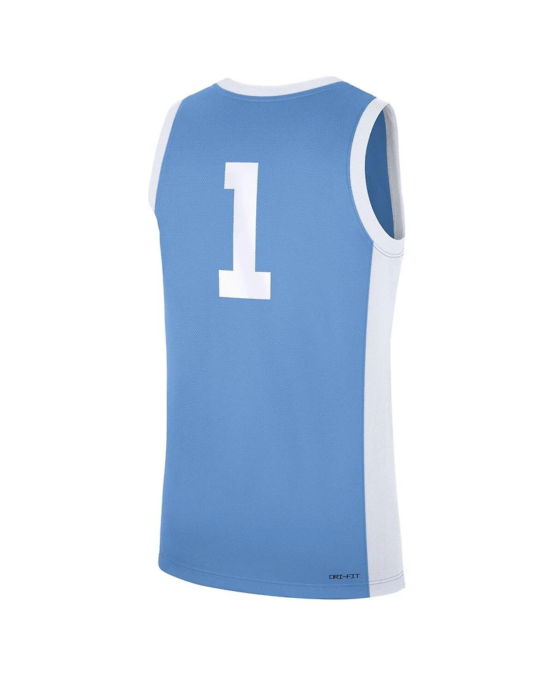 Jordan Men's 1 Carolina Blue North Tar Heels Alternate Replica Jersey