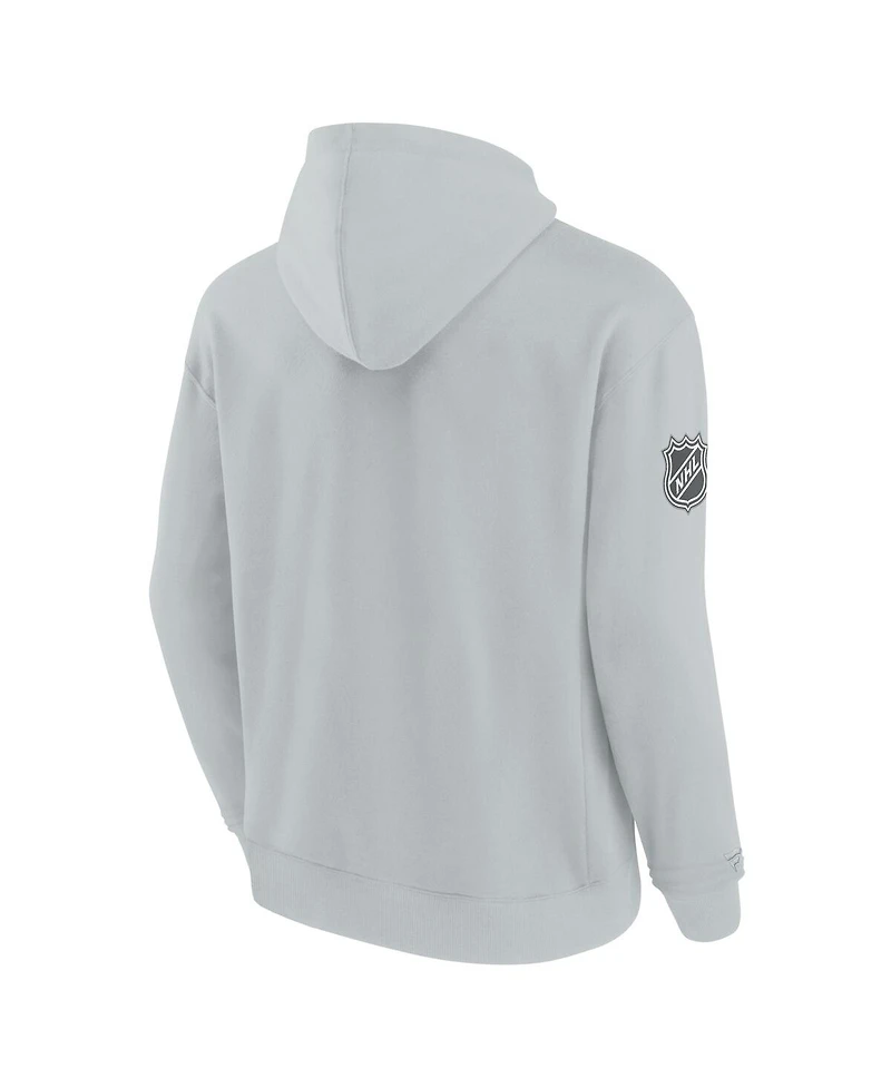 Fanatics Men's Gray Nhl Elements Pace Pullover Hoodie