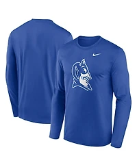 Nike Men's Royal Duke Blue Devils Primetime Alternate Logo Legend Long Sleeve T-Shirt