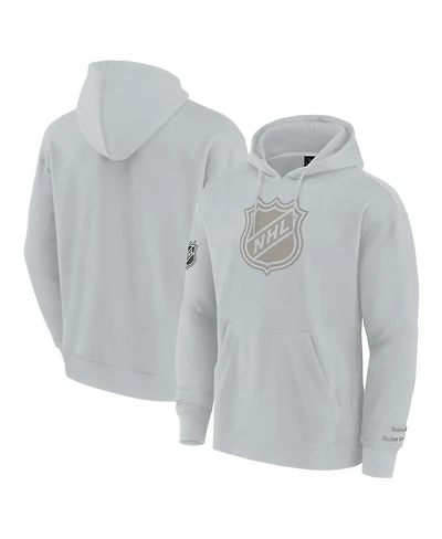 Fanatics Men's Gray Nhl Elements Pace Pullover Hoodie