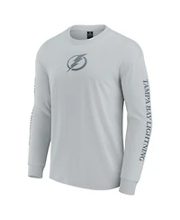 Fanatics Men's Gray Tampa Bay Lightning Elements Strive Long Sleeve T-Shirt