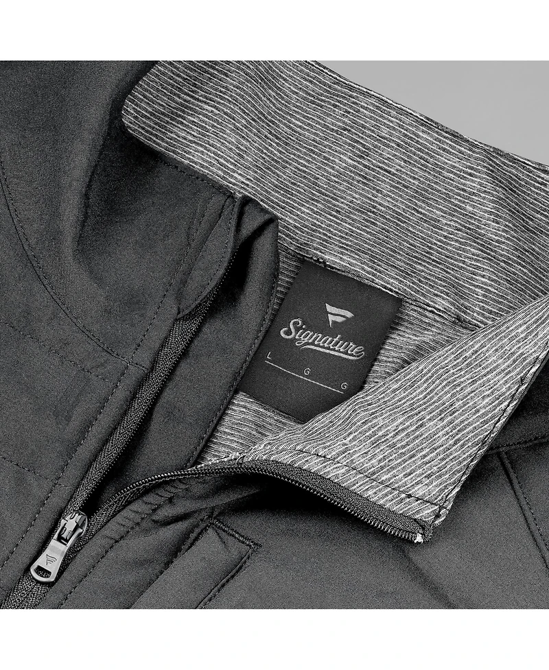 Fanatics Men's and Women's Black/Heather Gray San Francisco 49ers Front Office Tonal Full-Zip Jacket