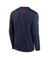 Nike Men's Navy Arizona Wildcats On-Court Basketball Shootaround Performance Long Sleeve T-Shirt
