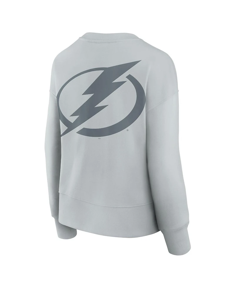 Fanatics Women's Gray Tampa Bay Lightning Elements Flow Pullover Sweatshirt