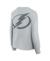Fanatics Women's Gray Tampa Bay Lightning Elements Flow Pullover Sweatshirt