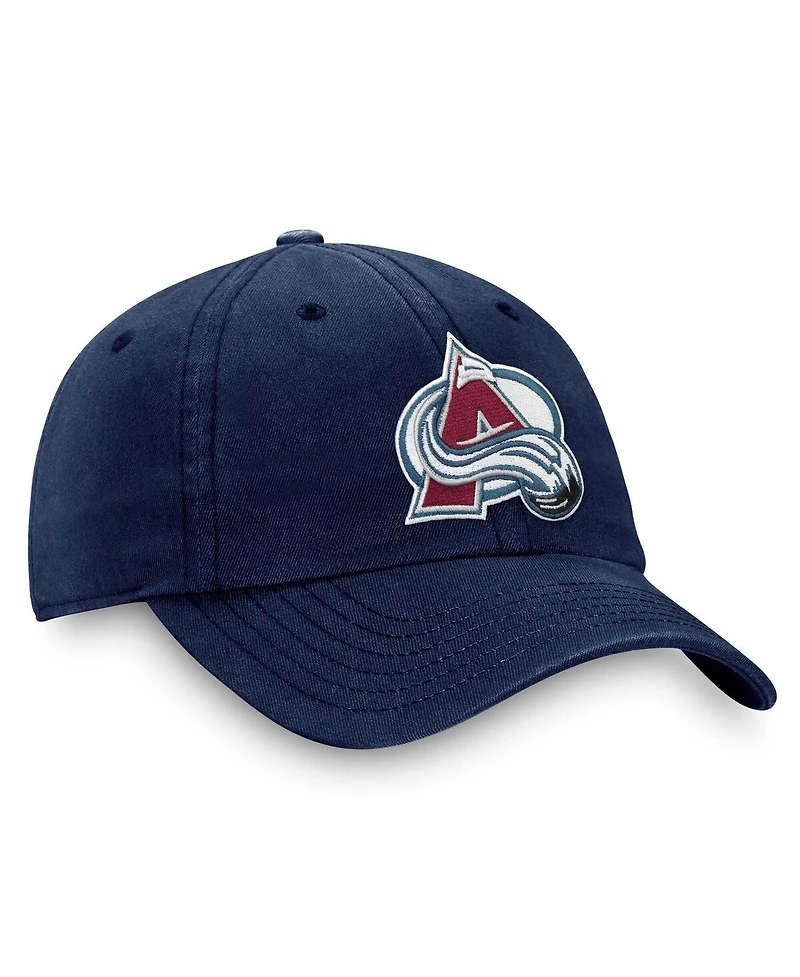Fanatics Men's Navy Colorado Avalanche Core Primary Logo Adjustable Hat