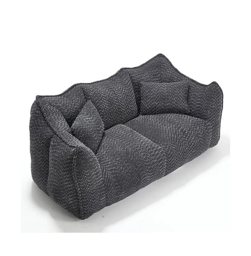 Bean Bag Chair for Adults, Cozy Chenille Sofa, Perfect Gaming, Reading, and Relaxing-The Pop Home