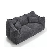 Bean Bag Chair for Adults, Cozy Chenille Sofa, Perfect Gaming, Reading, and Relaxing-The Pop Home