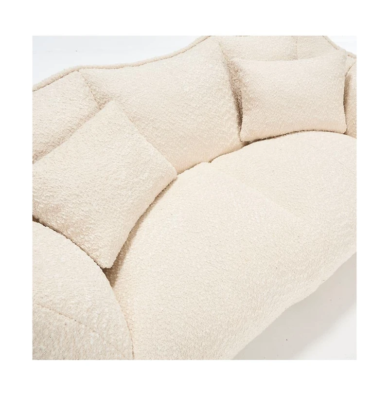 Bean Bag Chair for Adults, Cozy Chenille Sofa, Perfect Gaming, Reading, and Relaxing-The Pop Home