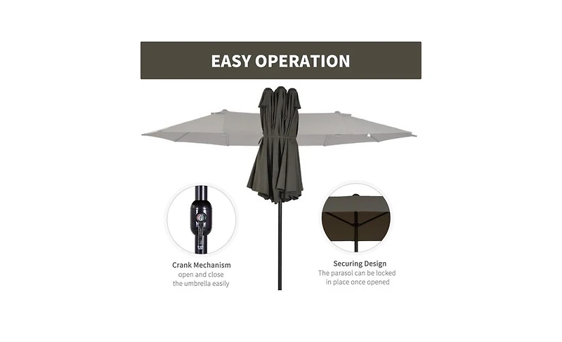 Outdoor Beach Umbrella – Lightweight and Uv-Protected Shade for Beach, Patio, or Fun