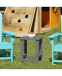 Kids Outdoor Patio Furniture Hdpe Adirondack Square Side Table