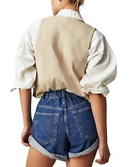 Free People Women's Danni Cotton High-Rise Shorts