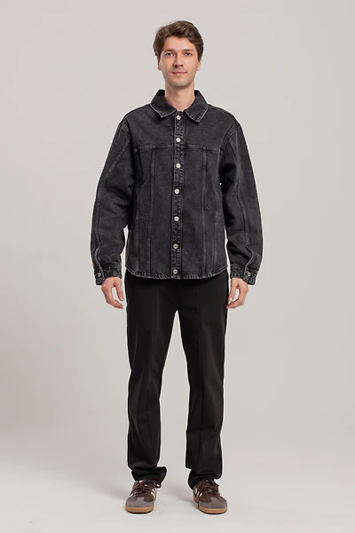 Pcfg Men's Free Heaven Destroyed Denim Jacket