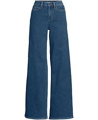 Lands' End Women's Recover Denim High Rise Extra Wide Leg Jeans