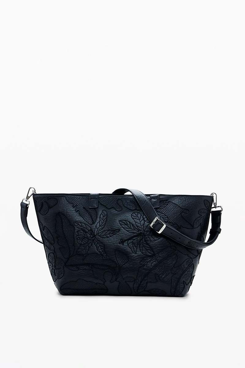 Desigual Women's Large embroidered shopper bag