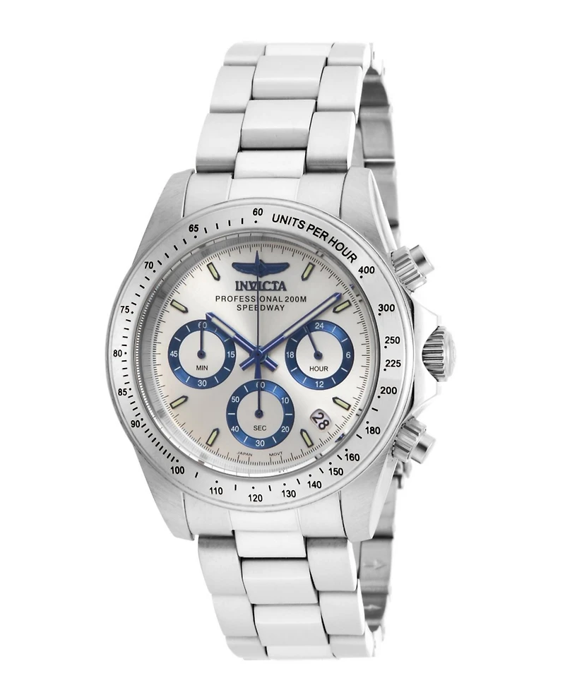 Invicta Men's Speedway Quartz Chronograph Silver Dial Watch