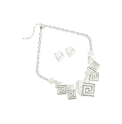 Party Statement Necklace & Stud Earrings