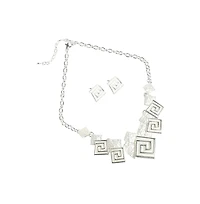 Party Statement Necklace & Stud Earrings